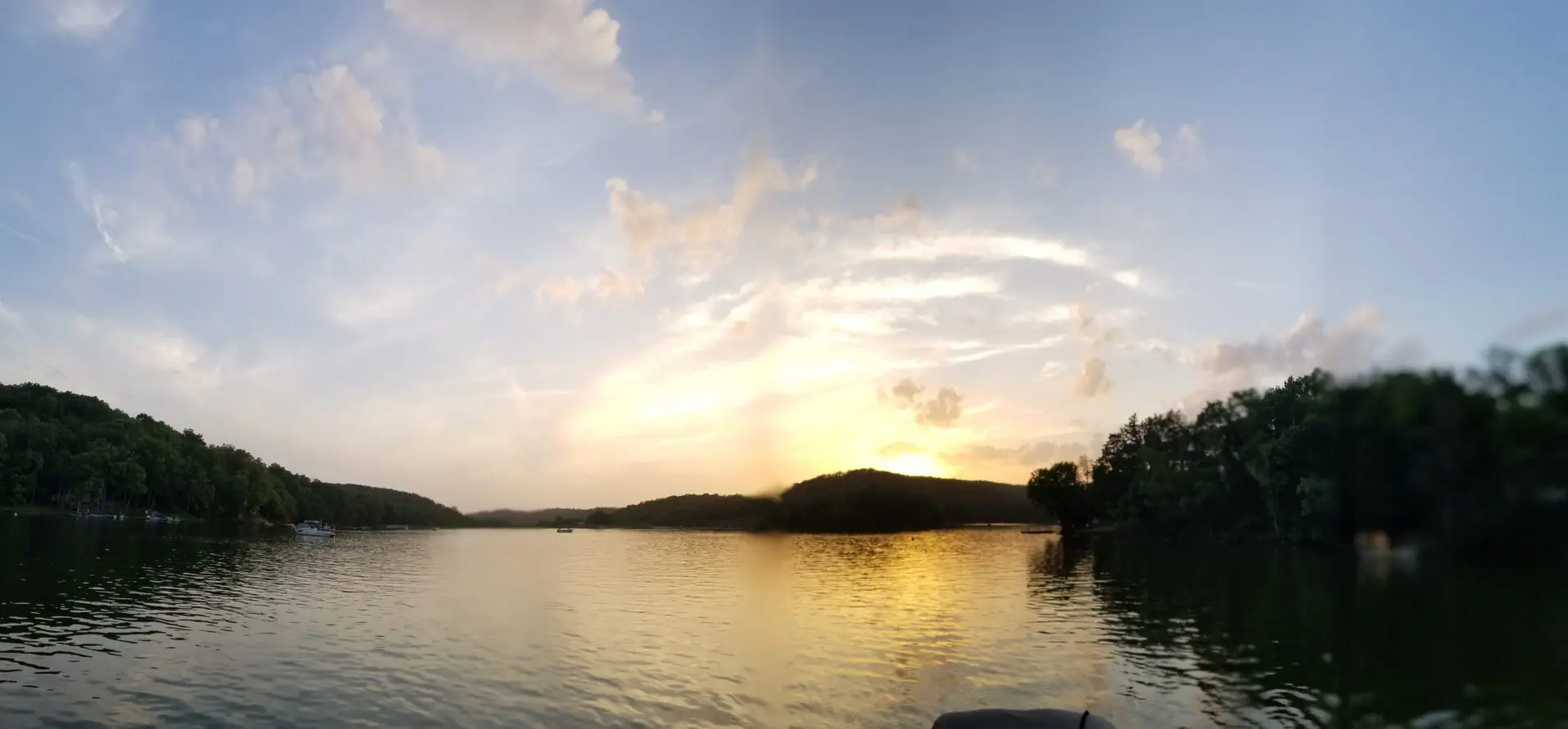 Lake Sherwood during sunrise
